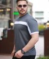 Erkek şerit Detaylı Kısa Kollu T-shirt