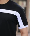 Erkek şerit Detaylı Kısa Kollu T-shirt