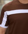 Erkek şerit Detaylı Kısa Kollu T-shirt
