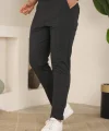 Erkek Slim Fit Likralı Bilek Boy Dilli Kumaş Pantolon