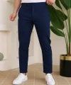 Erkek Slim Fit Likralı Bilek Boy Dilli Kumaş Pantolon