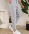 Erkek Slim Fit Likralı Bilek Boy Kumaş Pantolon