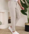 Erkek Slim Fit Likralı Bilek Boy Kumaş Pantolon