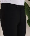 Erkek Slim Fit Likralı Bilek Boy Kumaş Pantolon