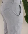 Erkek Slim Fit Likralı Bilek Boy Kumaş Pantolon