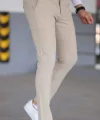 Erkek Slim Fit Likralı Gabardin Pantolon