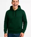 Erkek Üç İplik Kapüşonlu Kanguru Cepli SweatShirt hoodie - Haki