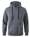 Erkek Uzun Kol Kapşonlu Basic Sweatshirt Hoodie - Füme