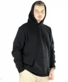 Erkek Uzun Kol Kapşonlu Basic Sweatshirt hoodie - Siyah