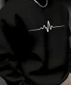 Erkek Uzun Kollu Baskılı Iki Iplik Sweat
