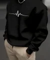 Erkek Uzun Kollu Baskılı Iki Iplik Sweat