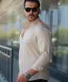 Erkek Uzun Kollu Regular Sofya Keten Gömlek