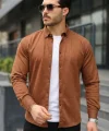 Erkek Uzun Kollu Süet Gömlek