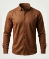 Erkek Uzun Kollu Süet Gömlek