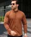 Erkek Uzun Kollu Süet Gömlek