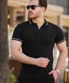 Erkek Yakalı Kısa Kollu T-shirt