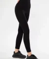 Fitilli Full Likralı Yüksek Bel Toparlayıcı Tayt Günlük Ve Spor Kullanım - Siyah