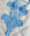 Frosted Bodysuit - Kalp İşlemeli
