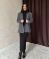 Füme Blazer Ceket