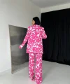 Fuşya Ceket Ve Pantolon Takım