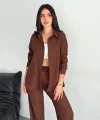 Gömlek Pantolon ikili Takım - Kahverengi