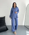 Gömlek Pantolon Ikili Takım - Mavi