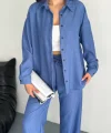 Gömlek Pantolon ikili Takım - Mavi