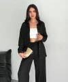 Gömlek Pantolon ikili Takım - Siyah