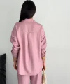 Gömlek Pantolon ikili Takım - Toz Pembe
