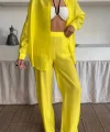 GÖMLEK - PANTOLON TAKIM - Sarı