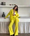 GÖMLEK - PANTOLON TAKIM - Sarı