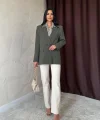 Haki Blazer Ceket