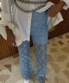 İçi Astarlı Dantel Pantolon 0081