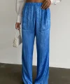 JAKAR SATEN PANTOLON - Mavi