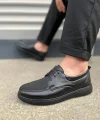 JY0510 Clasica Bağcıklı Cilt Erkek Günlük Klasik Ayakkabı CST - Siyah