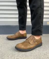 JY0610 Clasico Bağcıklı Cilt Erkek Günlük Klasik Ayakkabı CST - Camel