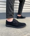 JY0610 Clasico Bağcıklı Süet Erkek Günlük Klasik Ayakkabı SST - Siyah