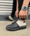 JY151 Boost Bağcıklı Cilt Süet Erkek Günlük Sneaker Ayakkabı CSST - Siyah/Gri