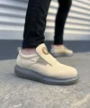 JY161 Hippo Bağcıksız Süet Erkek Günlük Sneaker Ayakkabı SGT - Bej
