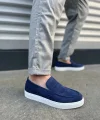 JY180 Estilo X Bağcıksız Süet Erkek Günlük Spor Klasik Ayakkabı SBT - Lacivert