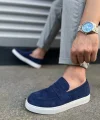 JY180 Estilo X Bağcıksız Süet Erkek Günlük Spor Klasik Ayakkabı SBT - Lacivert