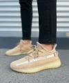 JY305 Pulse Bağcıklı Triko Kumaş Erkek Günlük Spor Ayakkabı TBT - Bej