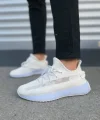 JY305 Pulse Bağcıklı Triko Kumaş Erkek Günlük Spor Ayakkabı TBT - Beyaz
