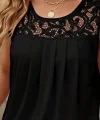 Kadın Askılı Yuvarlak Yaka Dantel Detaylı Viskon Bluz