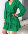 Kadın Fırsat ürünü Kruvaze Yaka Güpürlü ini Elbise