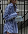Kadın Gömlek -elbise çizgili Desen