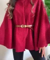 Kadın Hakim Yaka Ispanyol Kol Detay Kemer Dahil Kaban