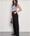Kadin ikralı Cirt Kapama iyah Palazzo Pantolon  iyah