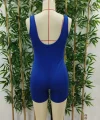 Kadın Kare Yaka Sırt Dekolte Detay Dalgıç Bodycon Mini Tulum