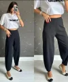 Kadın Krep Kumaş Balon Pantolon